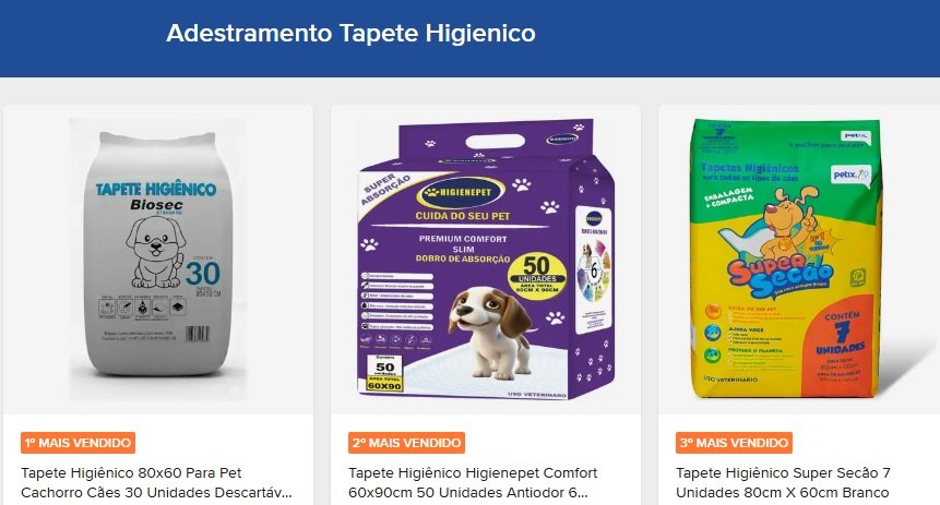 loja pet para cães tapete higiênico top 3 mais vendidos review