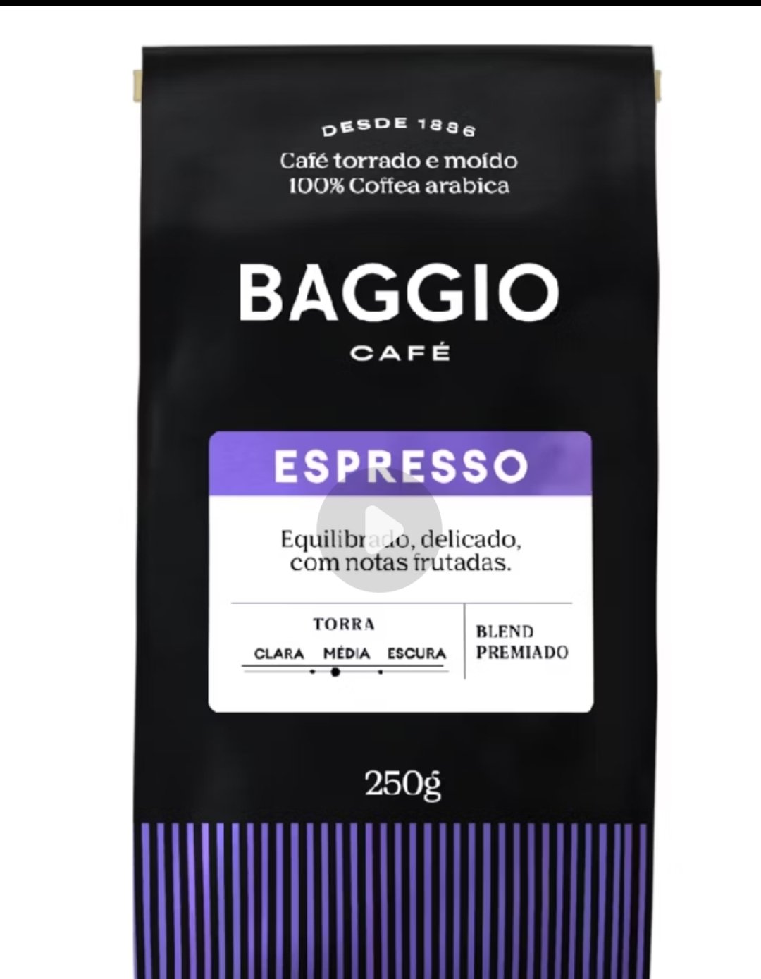 Baggio Café Torrado Moído Espresso 250g