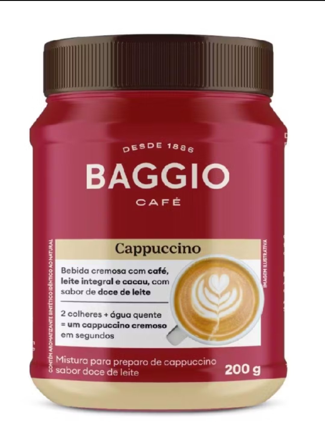 Baggio Cappuccino Cremoso em Pó 200g