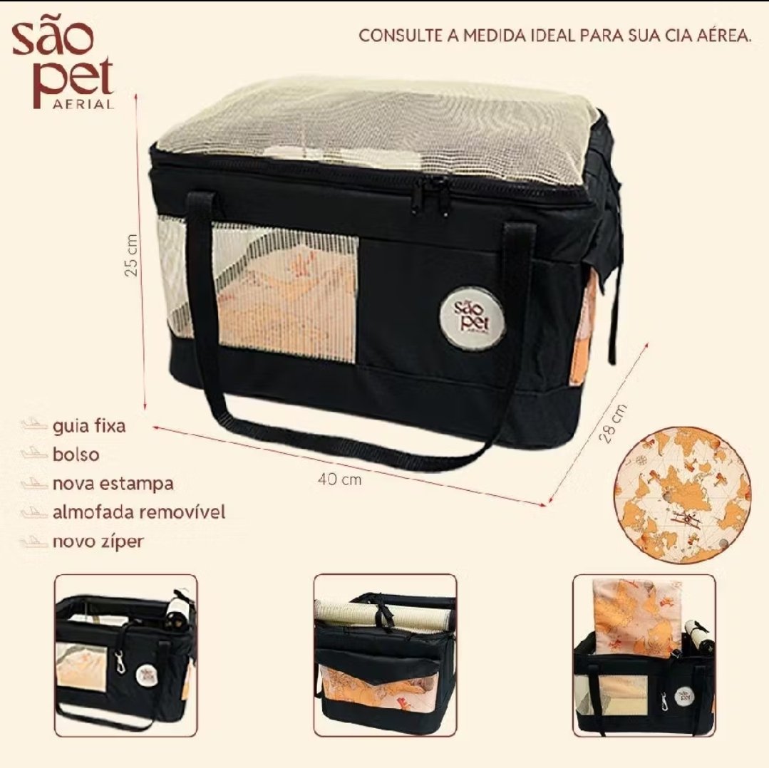 loja pet para cães bolsa transporte LATAM aérea