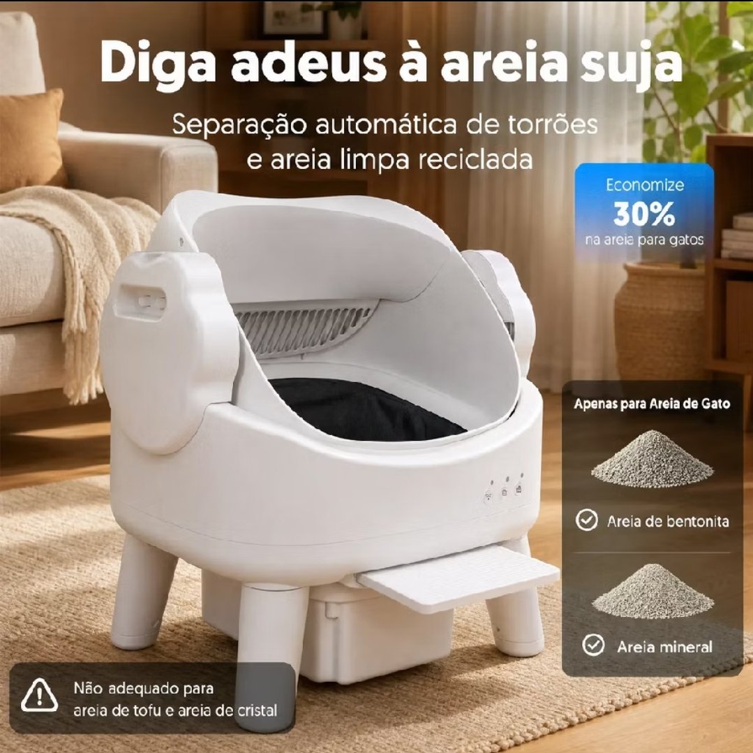 loja pet para gatos caixa areia inteligente autolimpeza