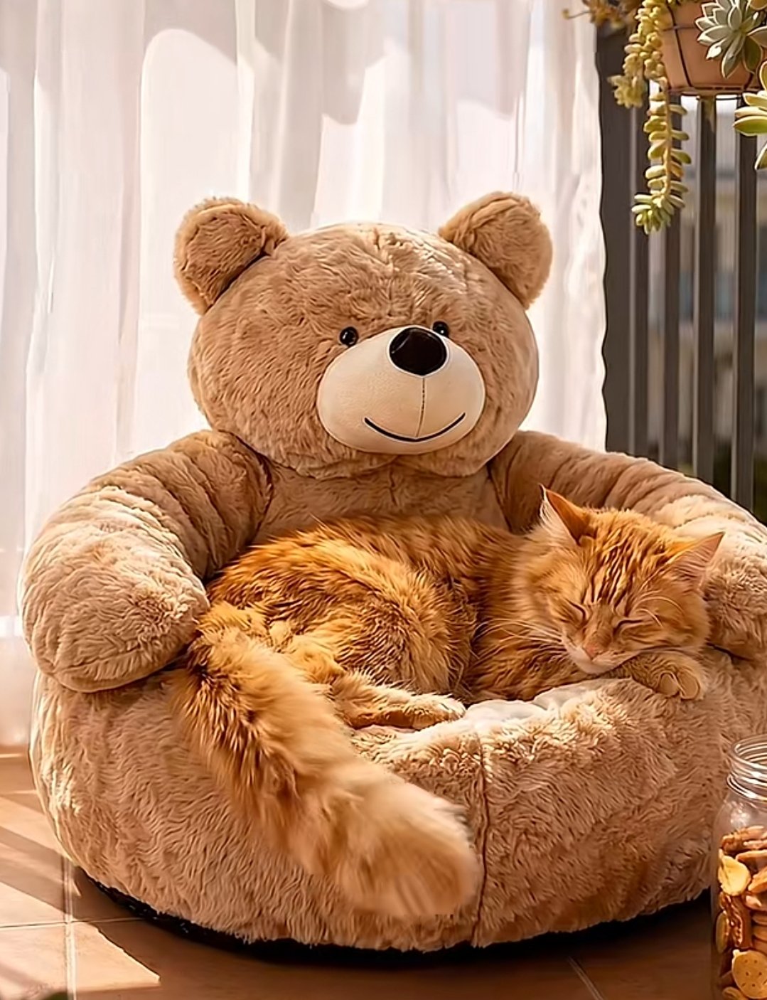 caminha pet ursinho com encosto acolhedor cães gatos