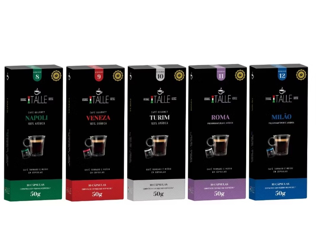 Cápsulas Nespresso Café Italle 50 Unidades