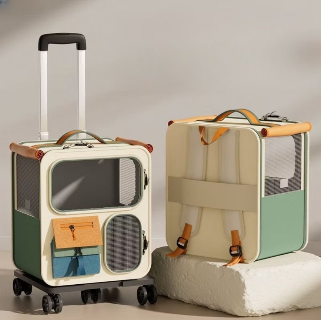 carrinho bolsa mochila mala transporte pet viagem cabine