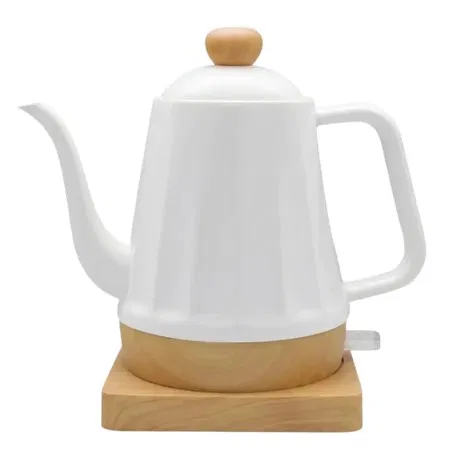 Chaleira Elétrica de Porcelana com Base Bambu 1L