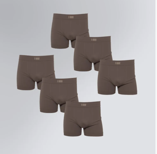 Kit 6 Cuecas Boxer Seamless Insider Masculino