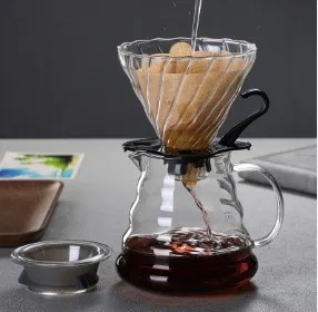 Kit Preparo de Café V60 Jarra de Vidro Borossilicato