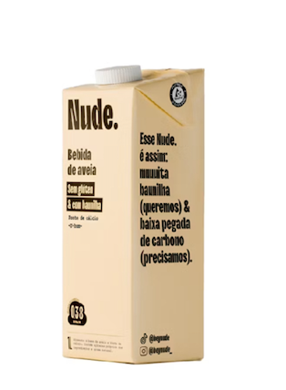 Nude Leite de Aveia Baunilha 1L Pack 12 unidades