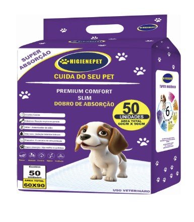 loja pet para cães tapete higiênico higienepet comfort 60x90 50 unidades