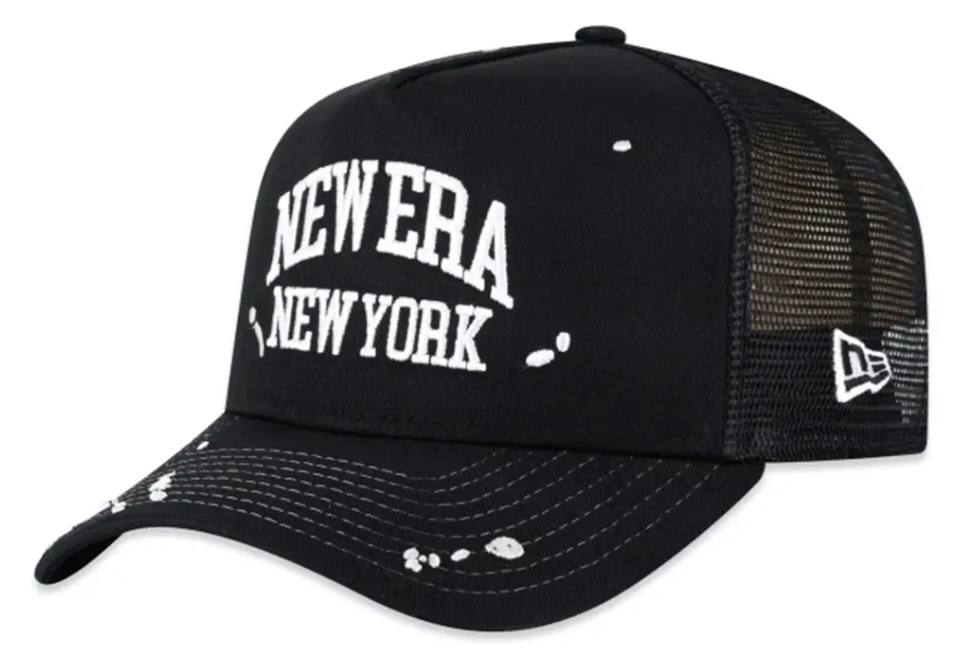 Boné New Era 940 A-Frame Preto Aba Curva