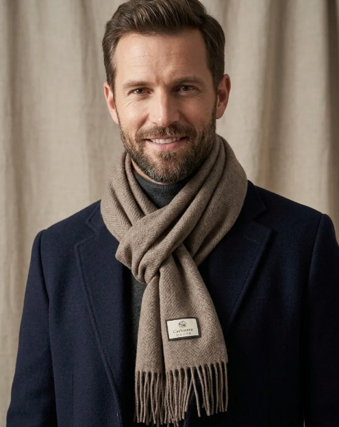 Cachecol Cashmere Pashmina Ecológica Liso Inverno