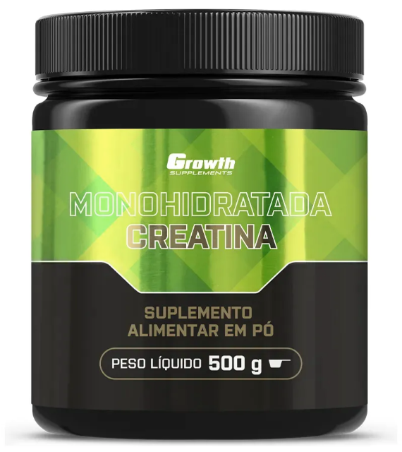 Creatina Monohidratada 500g Growth Supplements Sem Sabor