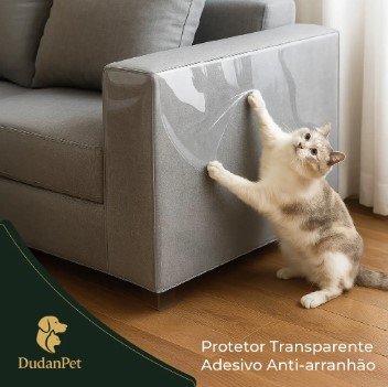 loja pet para gatos kit protetores sofá anti-arranhão transparente