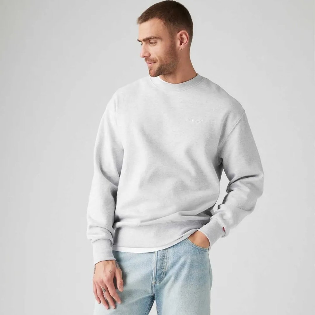 Moletom Levi's Authentic Crew Cinza Masculino